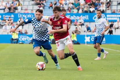 Imagen del partido entre el CE Sabadell y el Nàstic.