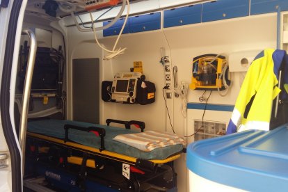 Imatge d'arxiu de l'interior d'una ambulància.