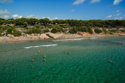 Imatge de la platja de La Pedrera de Salou.