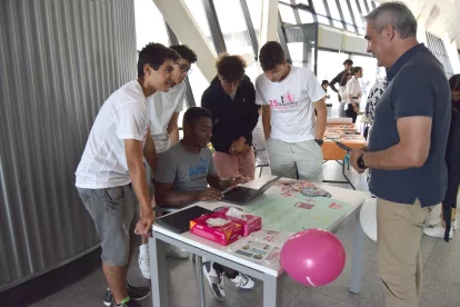 Una de les activitats que han realitzat els alumnes de l’Institut Josep Tapiró.