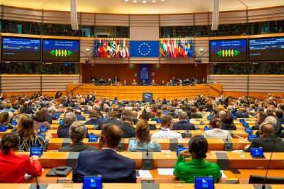 Votació al Parlament Europeu.