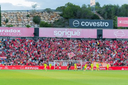 Imatge del partit entre el Nàstic i l'AD Ceuta.