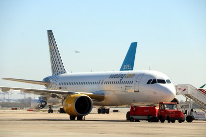 Imatge d'un avió de Vueling.