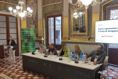 Imatge del debat ‘Reptes i oportunitats de futur al Camp de Tarragona’ que va tenir lloc al Palau Bofarull.