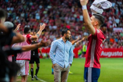 Imatge del partit entre el Nàstic i el Málaga