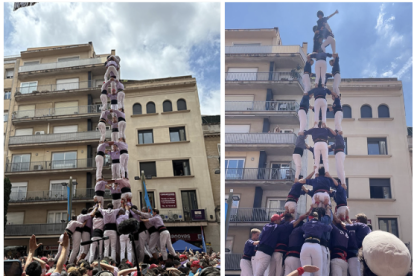 El primer 3de9f de la temporada dels Minyons i el primer 4d9f de la temporada dels Capgrossos. Minyons de Terrassa / Capgrossos de Mataró