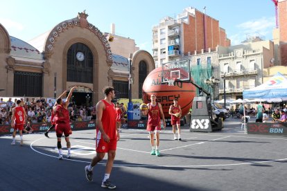 Imatge del 3x3 disputat a la plaça Corsini.