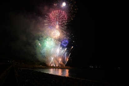 Imatge de la primera nit del Concurs de focs Artificials de Tarragona.