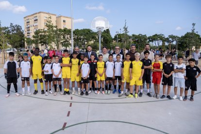 Imatge de la inauguració del nou parc esportiu.