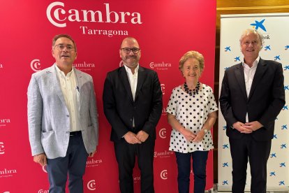 D’esquerra a dreta, Ramon Marsal, Eduard Gené, Laura Roigé, i Joaquim Macià.