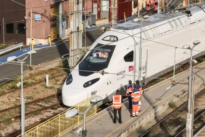 Un tren d'alta velocitat francès a París, en una imatge d'arxiu.