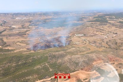 Imatge de l'incendi de la Conca de Barberà.