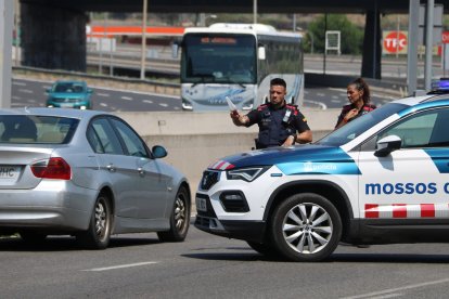 Un control de l'operatiu Gàbia.