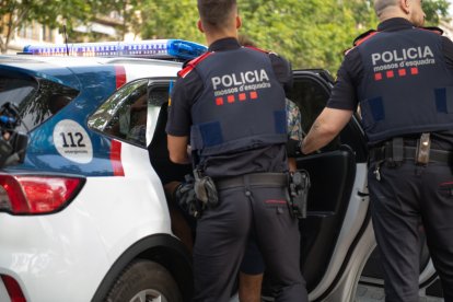 Imatge d'una detenció dels Mossos d'Esquadra