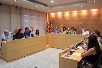 Xavier Canadell obté els els set vots del govern municipal per convertir-se en el nou alcalde del Catllar.