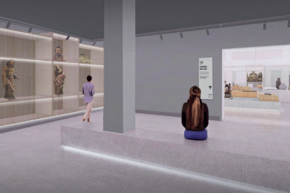 Imatge virtual de com s’espera que quedn una de les sales del Museu d’Art i Història de Reus, una vegada completades les obres de reforma i renovada la museïtzació.