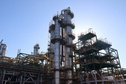 Imatge d’arxiu de la planta química de Repsol a la Pobla de Mafumet.