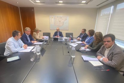 Reunió a Madrid entre el president de l’ens, Luis Pedro Marco, i l’alcaldessa de Valls, Dolors Farré.