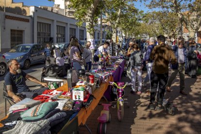 Un instant del Mercat de segona mà del Morell.