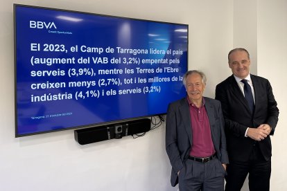 Josep Oliver i Carles Riado van presentar l’estudi a Tarragona.