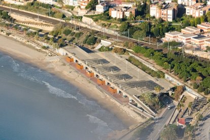 Imatge aèria de la plataforma del Miracle, popularment coneguda com a ‘mamotreto’.