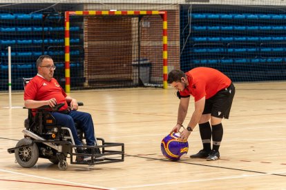 Imatge de la Copa d'Espanya de 'powerchair football'.