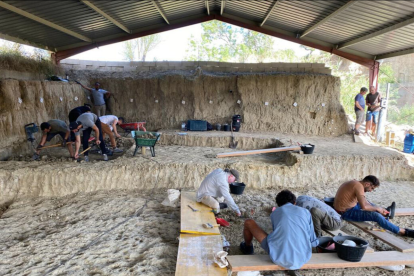 Una excavació al barranc de la Boella.