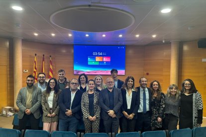 Imatge de l’equip, amb David Rocamora al mig, que formarà la nova Junta del Col·legi d’Advocats de Tarragona.