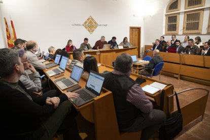 Fotografia del ple ordinari del Consell Comarcal del Baix Camp que es va celebrar ahir.