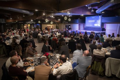 Momento de la gala del décimo aniversario del Cluster TIC Catalunya Sud en la Boella.