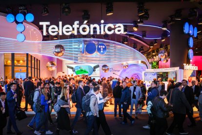 L'estand de Telefònica al MWC 2024