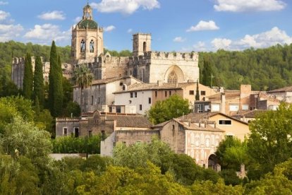 Imagen del Monasterio de Santes Creu, en Aiguamúrcia.