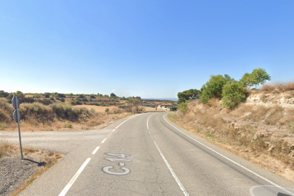 Imagen de la C-14 en Alcover, donde se ha producido un accidente múltiple