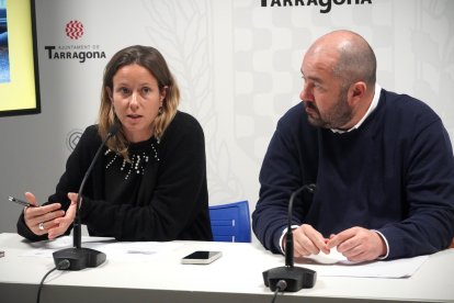 Els consellers d'ERC, Maria Roig i Xavi Puig.