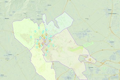 Mapa de la zonificació escolar de Reus.