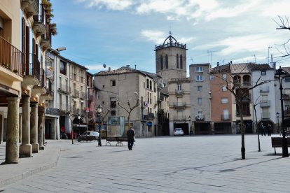 Imatge de la Plaça Major de Santa Coloma de Queralt.