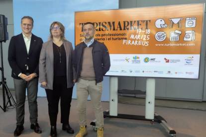 Fotografia de l’acte de presentació de la fira TurisMarket de 2025.