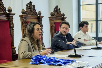 La eurodiputada socialista visitó ayer la ciudad de Tarragona.