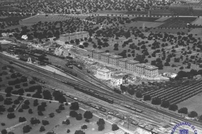 Vista aèria de la Colònia Ferroviària.