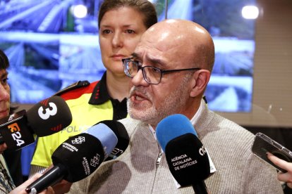 El director del Servicio Catalán de Tráfico (SCT), Ramon Lamiel, valorando la noche trágica de Carnaval en las carreteras catalanas