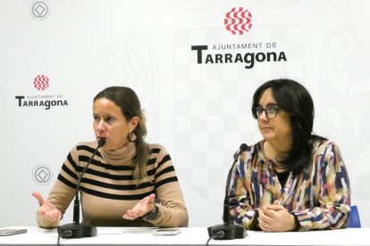 Maria Roig i Gemma Fusté, conselleres d'ERC.
