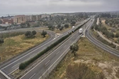 Imatge del punt on s'ha produït l'accident a l'Ametlla de Mar.