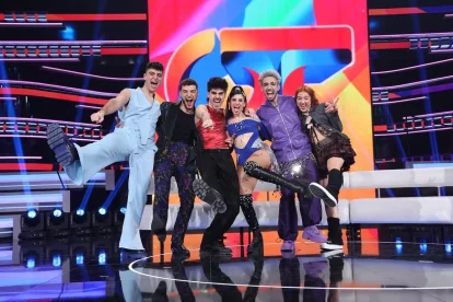 Imagen de los finalistas de Operación Triunfo 2023, entre los que se encuentra Juanjo Bona.