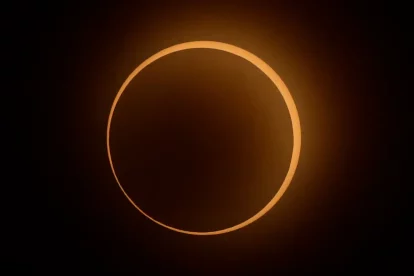 Imatge d’arxiu d’un eclipsi solar.