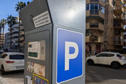 Imagen de un parquímetro en Salou