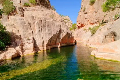 Imatge del balneari de la Fontcalda.