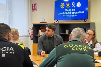 Mesa de Coordinació Operativa dels cossos policials a Coma-ruga.