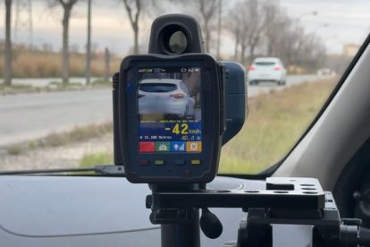 Imatge del radar de la Guàrdia Urbana durant aquest campanya del SCT.