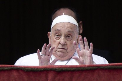 El papa Francisco en su comparecencia durante la bendición Urbi Et Orbi el pasado domingo en Roma.
