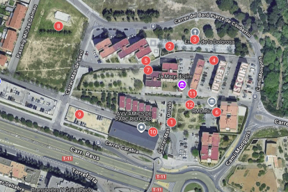 Imatge de la ruta Històrica pel barri de Parc Riu Clar feta per estudiants de l'Institut d'Educació Secundària Vidal I Barraquer de Tarragona.